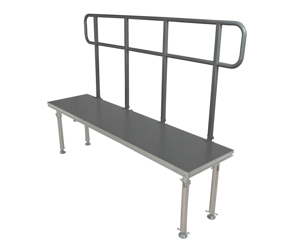 ProX XSQ-GR8FTPRO MK4 8 Ft Professional Single Guard Rail for StageQ Portable Stage Platform