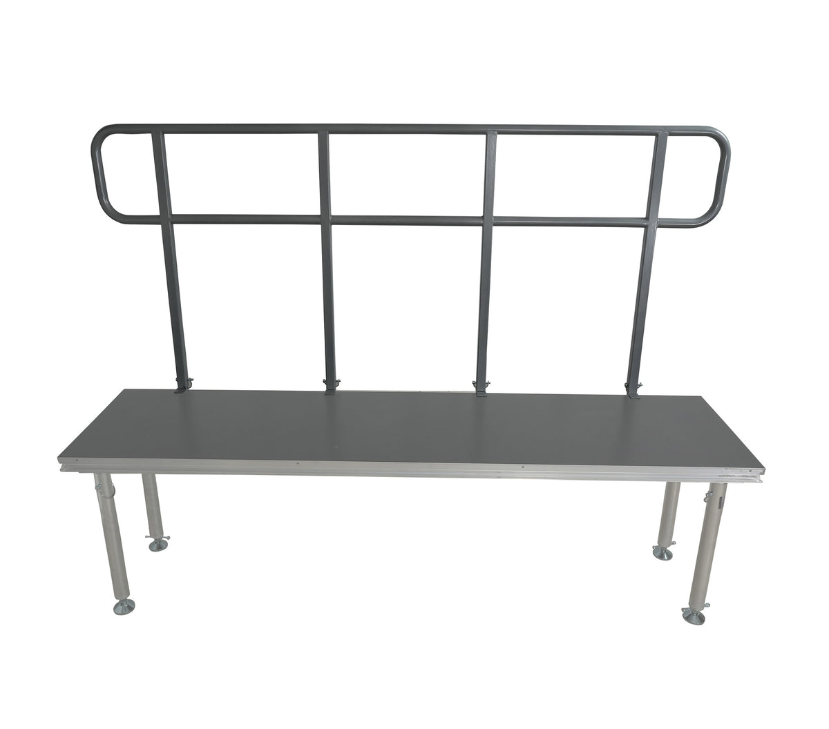 ProX XSQ-GR8FTPRO MK4 8 Ft Professional Single Guard Rail for StageQ Portable Stage Platform