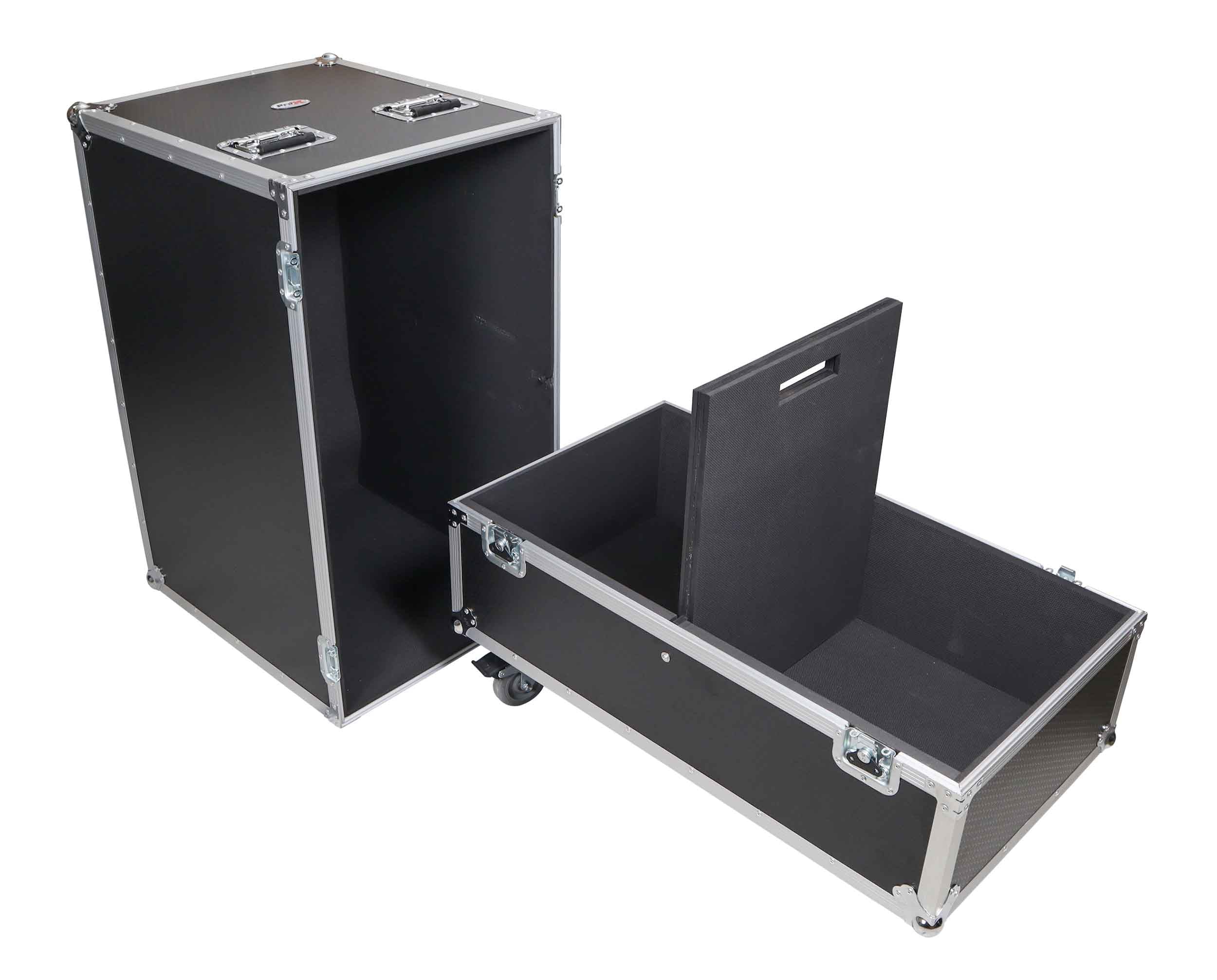 ProX XS-SP2X331816W 2-Speaker ATA Flight Case for QSC KW152 and RCF TTL 4-A Speakers