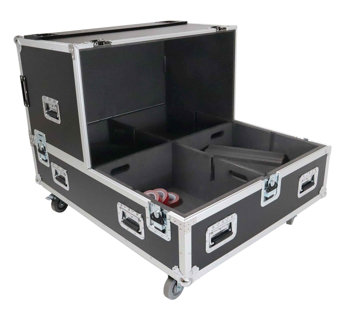 ProX XS-SP4X262015W Universal Dual Speaker Flight Case Fits (4)