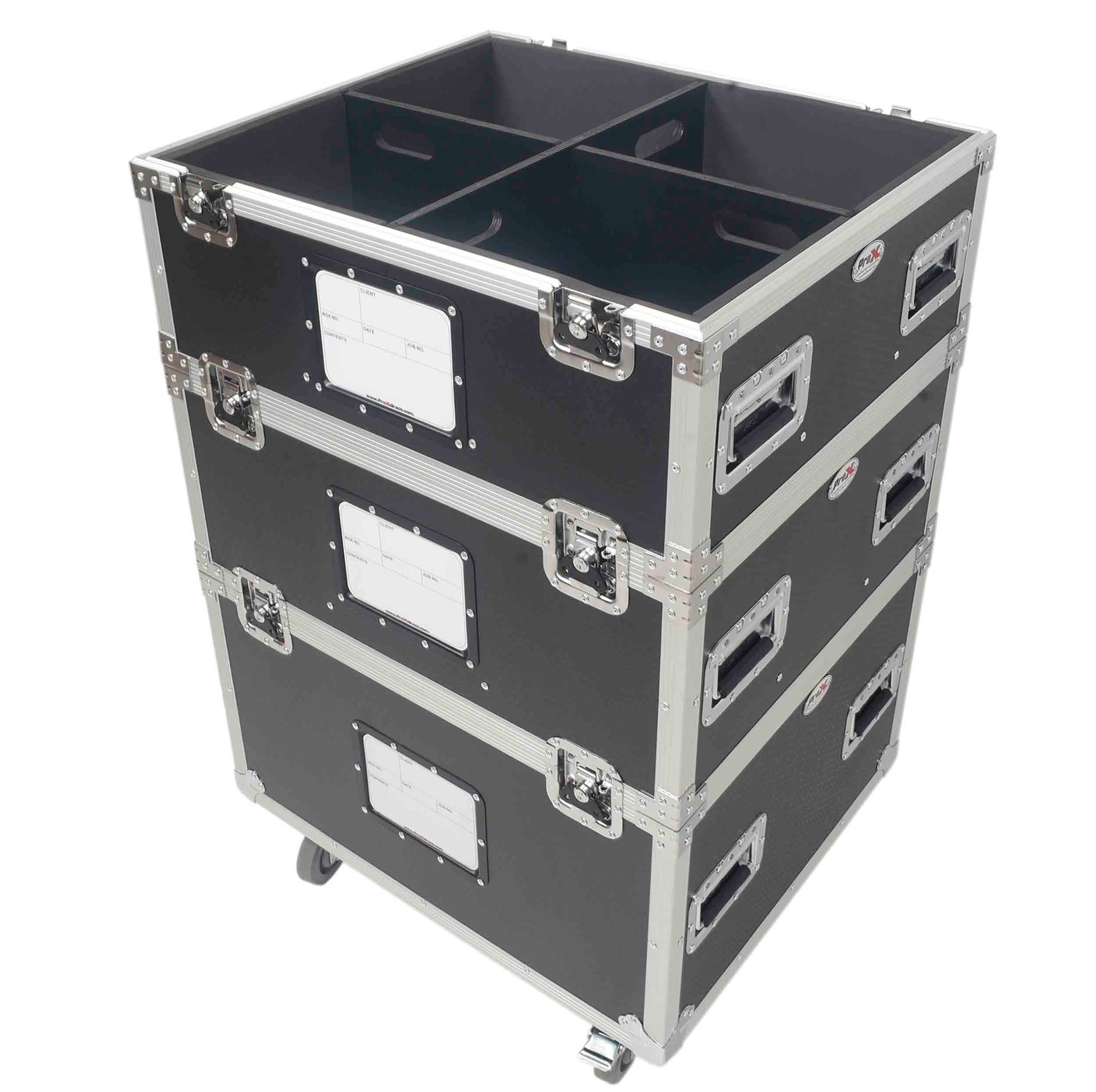 ProX XS-UTL2430TIER5 TruckPax 5-Tier Utility ATA Flight Case with Dividers and 4" Casters