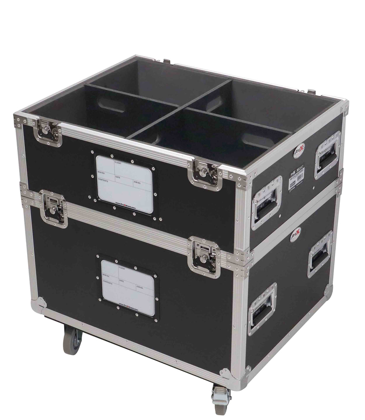 ProX XS-UTL2430TIER5 TruckPax 5-Tier Utility ATA Flight Case with Dividers and 4" Casters