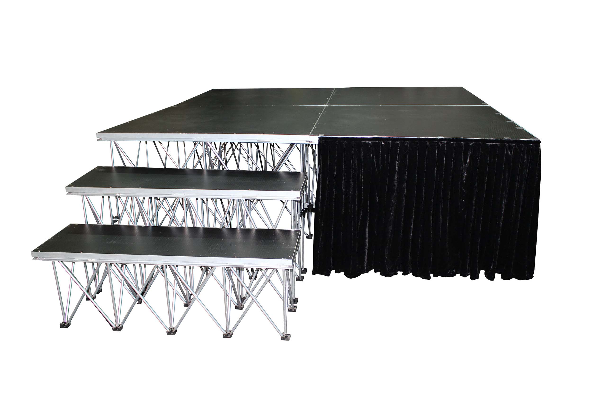 ProX XSQ-SKIRT32 Portable Stage 32-Inch x 8ft - Black