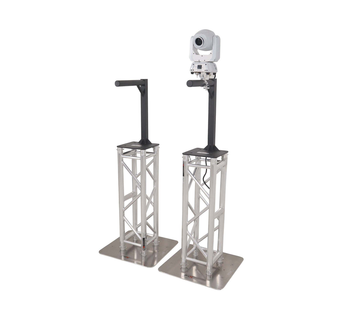 ProX XT-HEADMOUNT2416X2 BLK Set of 2 Inverted Lighting Mount Top Plates with 24 H and 16 L, 2 OD - Black