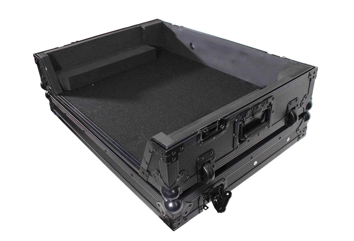 ProX XS-PRIME4MK2WBL ATA Flight Case with Wheels for Denon DJ PRIME 4 G2 PRIME 4 MK2 Controller 1U Rack Space, Black Finish