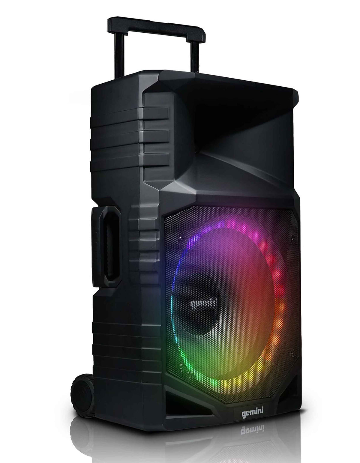 Gemini Sound GXP-T1500 Portable Bluetooth PA Speaker with LED Lights, 1400W, 15" Woofer, IPX4 Weatherproof