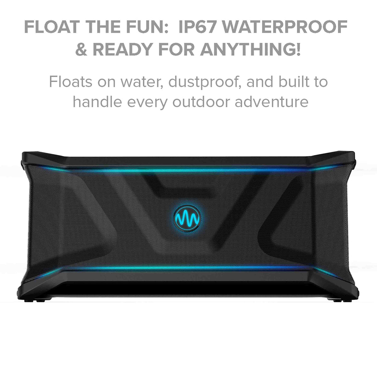 Gemini Sound SOSP-600 Floating Bluetooth Party Speaker, 400W, IP67, 20-hour Battery, Black