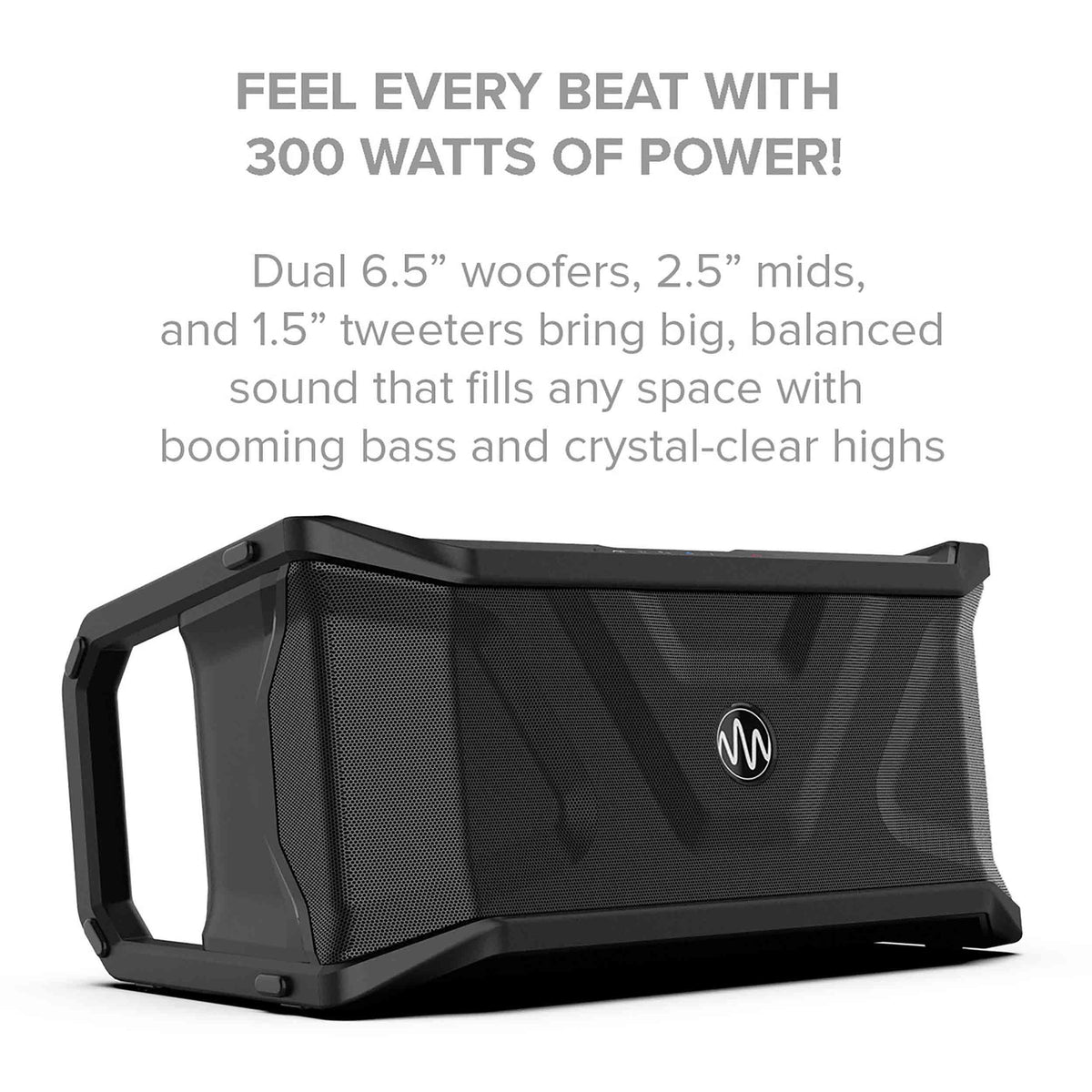 Gemini Sound SOSP-600 Floating Bluetooth Party Speaker, 400W, IP67, 20-hour Battery, Black