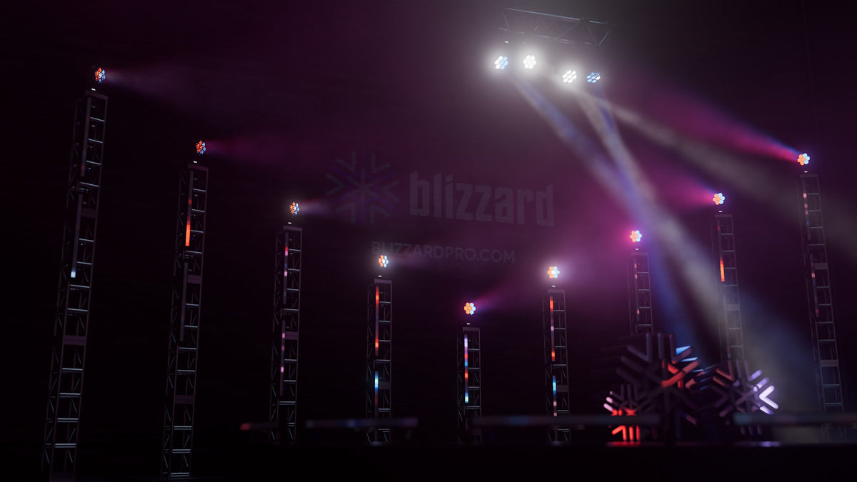 Blizzard Lighting Stiletto Ray-Z 7x40W OSRAM Ostar 4-in-1 RGBW Moving Head