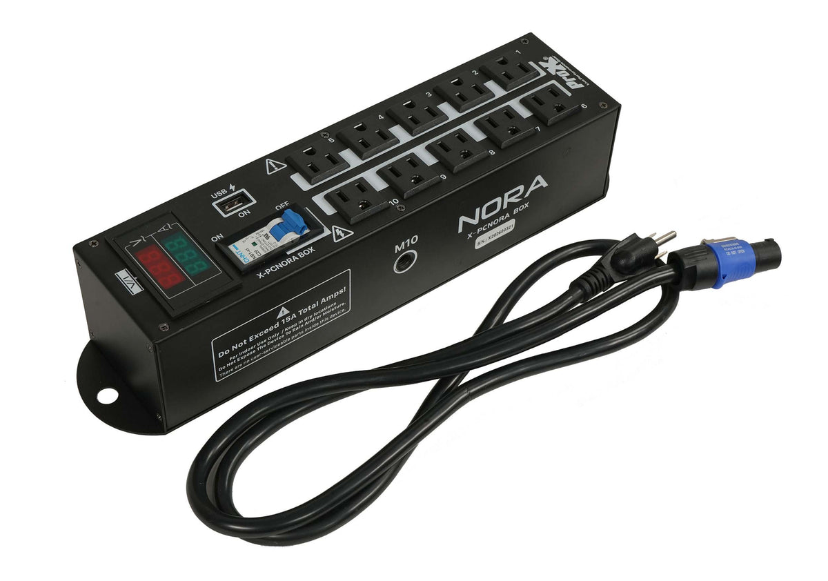 B-Stock: ProX X-PCNORA Box, 10 Way Power Distribution Compact Box for Powerkon to Edison