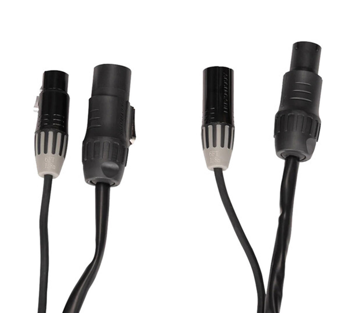 Accu-Cable AACXLR-L-10 Power/Audio Combo Link Cable with Balanced XLR - 10 Foot