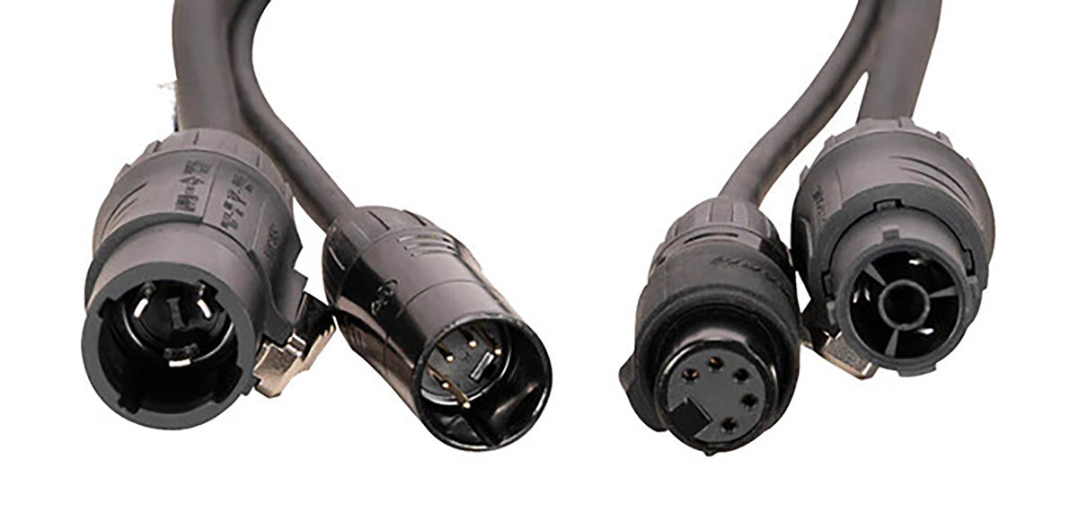 Accu-Cable SPD125 12 ft DMX Combo Cable with IP65 Power Rating