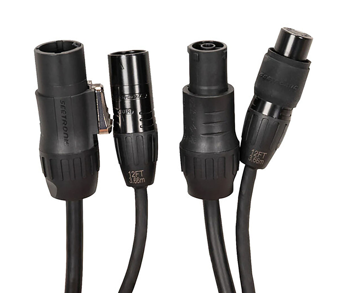 Accu-Cable SPD125 12 ft DMX Combo Cable with IP65 Power Rating