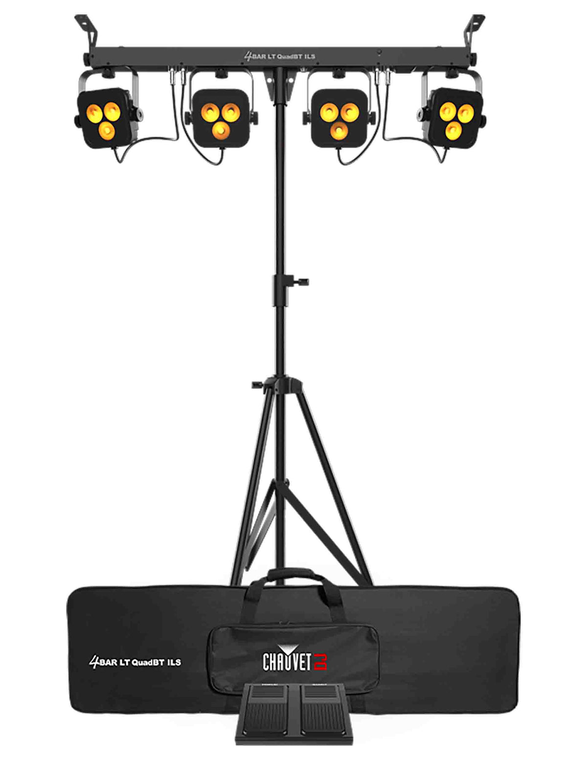B-Stock: Chauvet DJ 4BAR LT QuadBT ILS Pack and Go Wash Lighting Systems with ILS