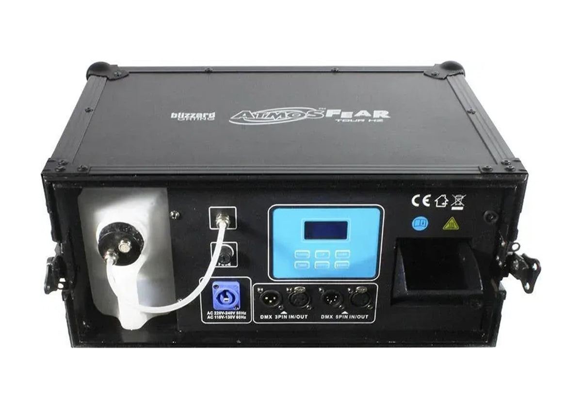Blizzard Lighting AtmosFEAR Tour HZ, 1000W Water Based Haze Machine with Flight Case