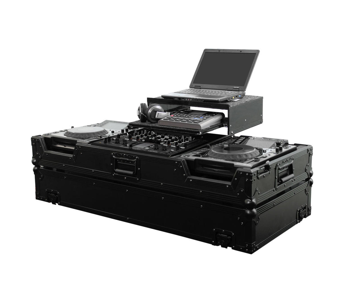 B-Stock: Odyssey FZGS22000WBL, Black Label Flight Zone DJ Coffin Case For Pioneer DJM-2000 DJ Mixer
