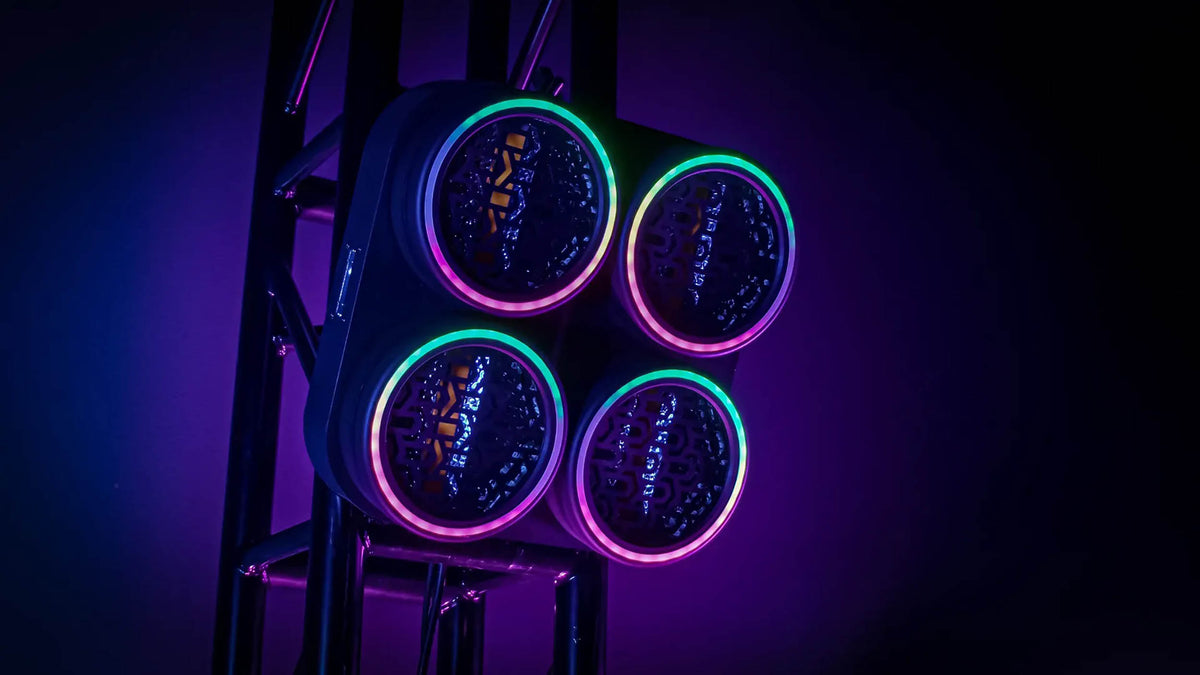 Blizzard Lighting Lux Quadra X4 Quad-Cell Warm-White Blinder with RGB Effects