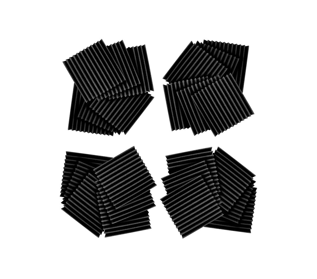 Ultimate Support WPW-12_24 Acoustic Foam Panels in Charcoal – 24 Pack