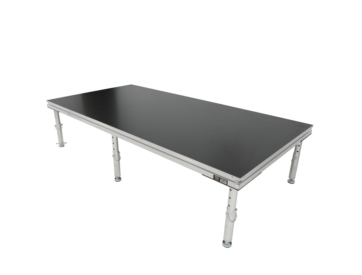 ProX XSU-4X8, 4' x 8' Portable Stage Deck with Adjustable 16" to 22" Telescoping Legs