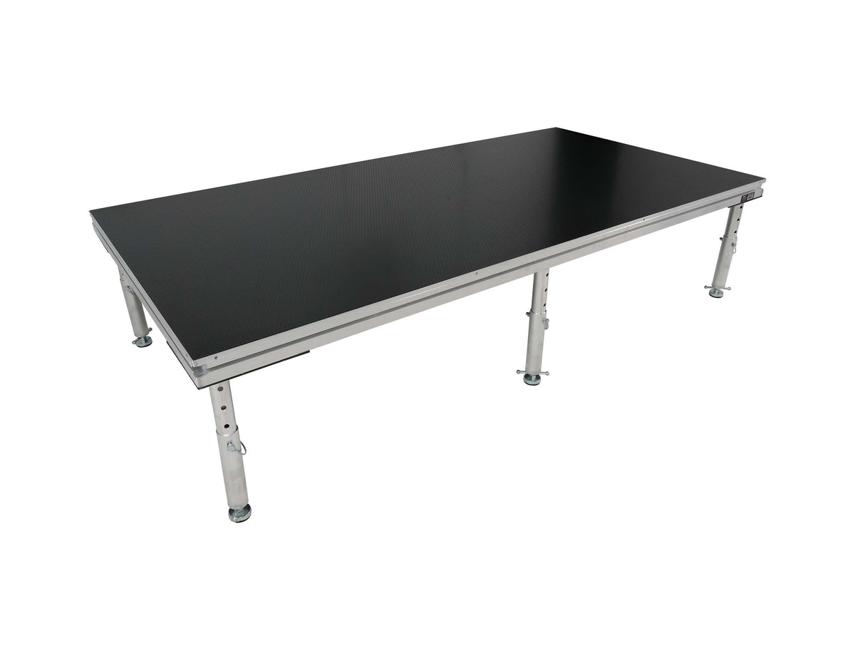 ProX XSU-4X8, 4' x 8' Portable Stage Deck with Adjustable 16" to 22" Telescoping Legs