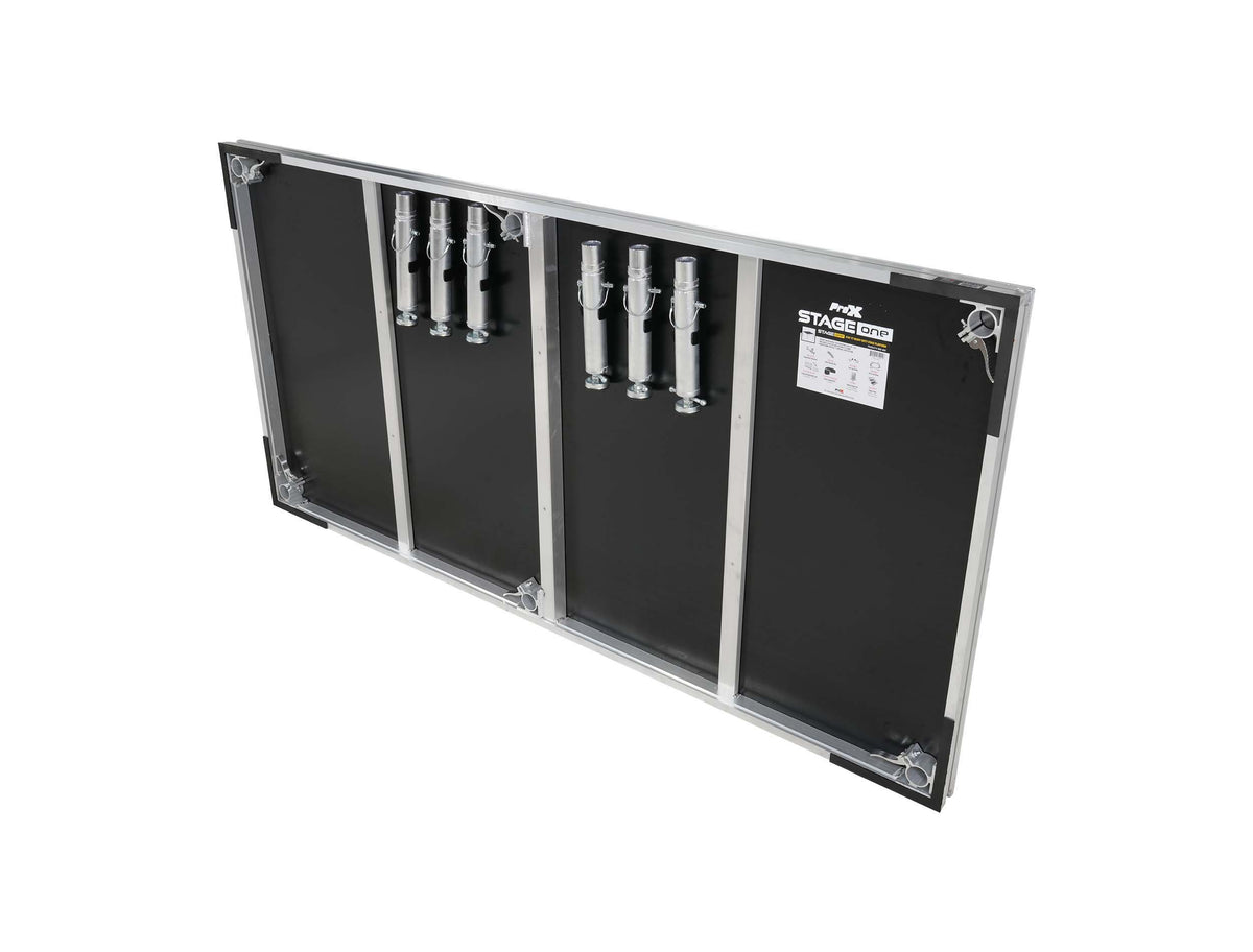ProX XSU-4X8, 4' x 8' Portable Stage Deck with Adjustable 16" to 22" Telescoping Legs