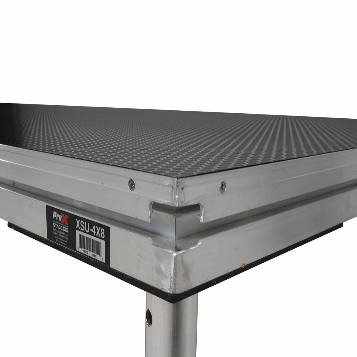 ProX XSU-4X8, 4' x 8' Portable Stage Deck with Adjustable 16" to 22" Telescoping Legs