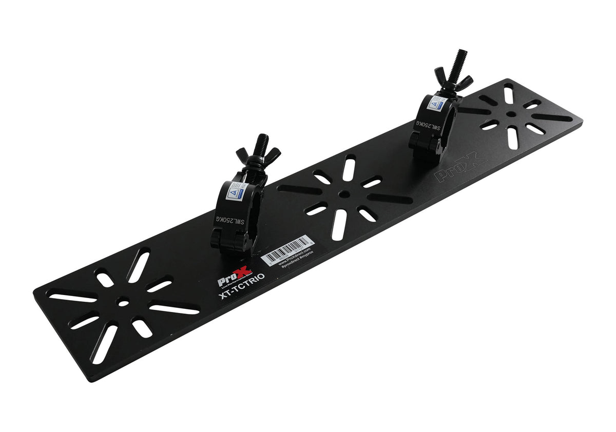 ProX XT-TCTRIO, Truss Mounting Plate for 3 LED Panels with Adjustable Clamp