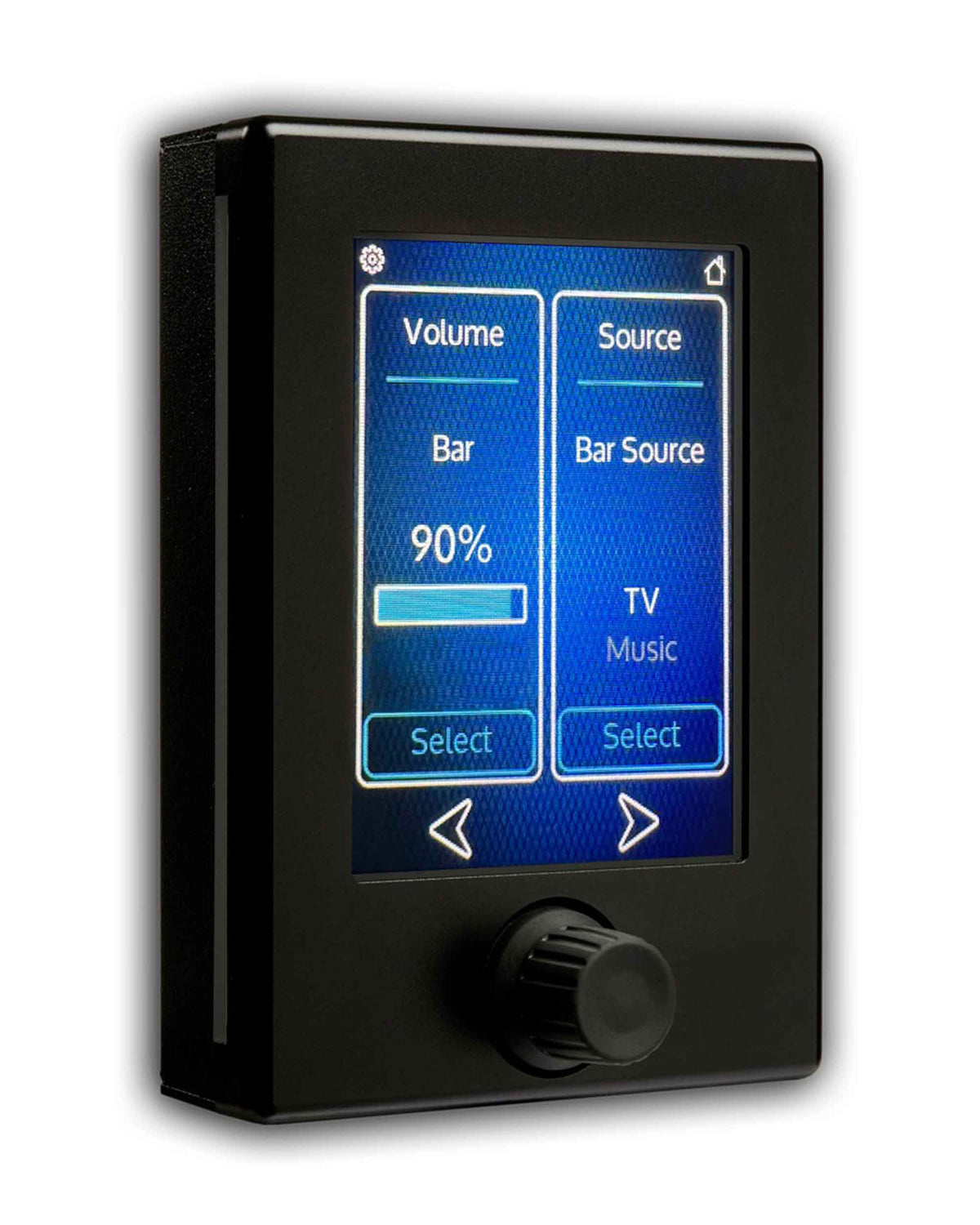 LEA Professional CS TOUCH-BLK, Connect Series Touch PoE Touchscreen Volume and Source Controller - Black
