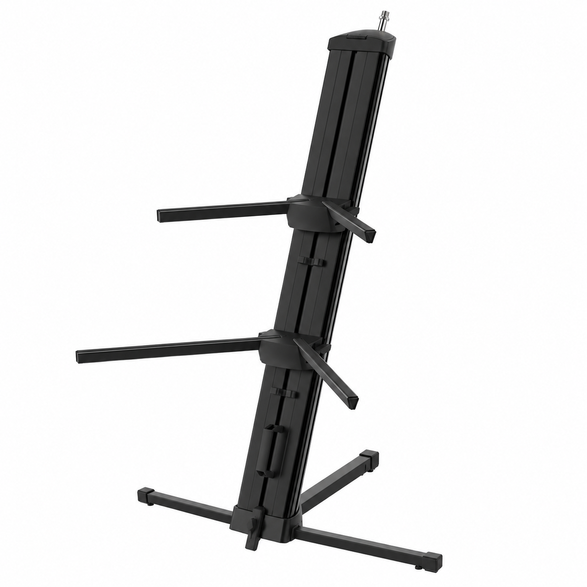 ProX X-KS300FORTE-BLK Dual-Tier Keyboard Stand Adjustable Width Arms and Folding Base