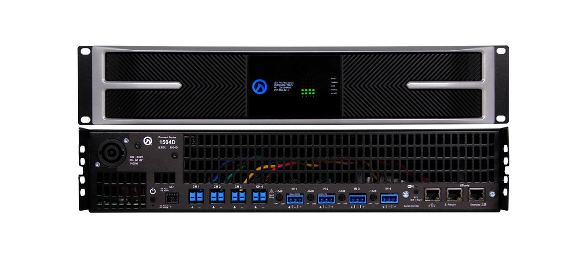 LEA Professional CS1504-G, 4-Channel Network Smart Amplifier 1500W per Channel