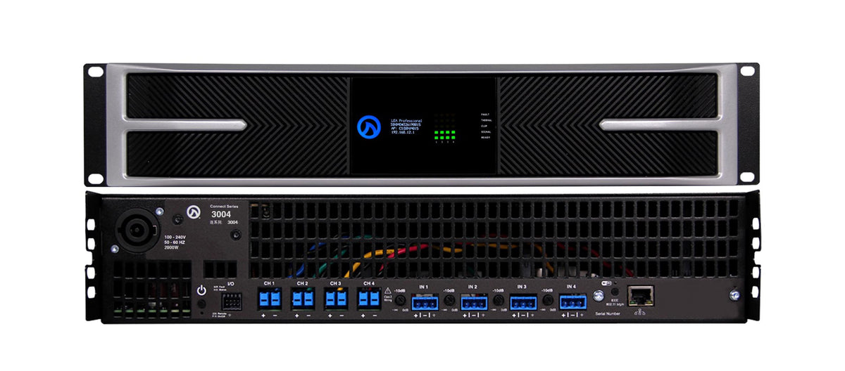 LEA Professional CS3004-G, 4-Channel Network Smart Amplifier 3000W per Channel