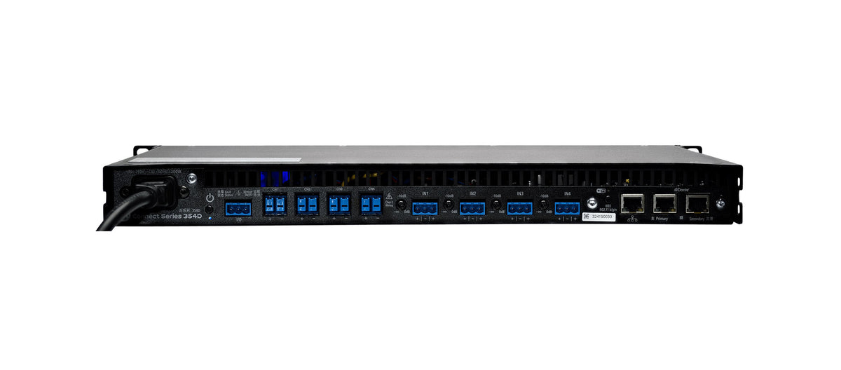 LEA Professional CS354D-G, 4-Channel Dante Smart Amplifier 350W per Channel