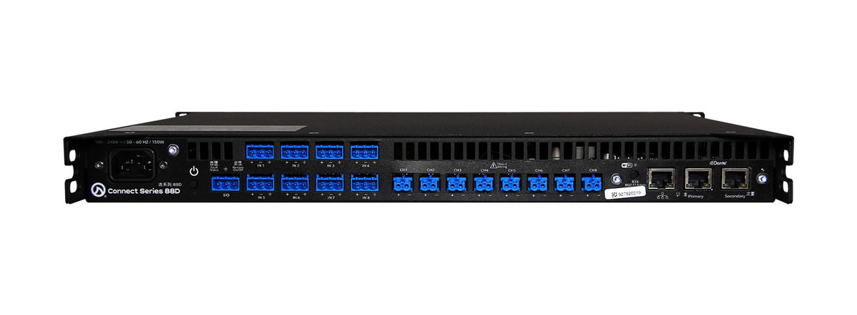 LEA Professional CS88D, 8-Channel Dante Smart Amplifier 80W per Channel