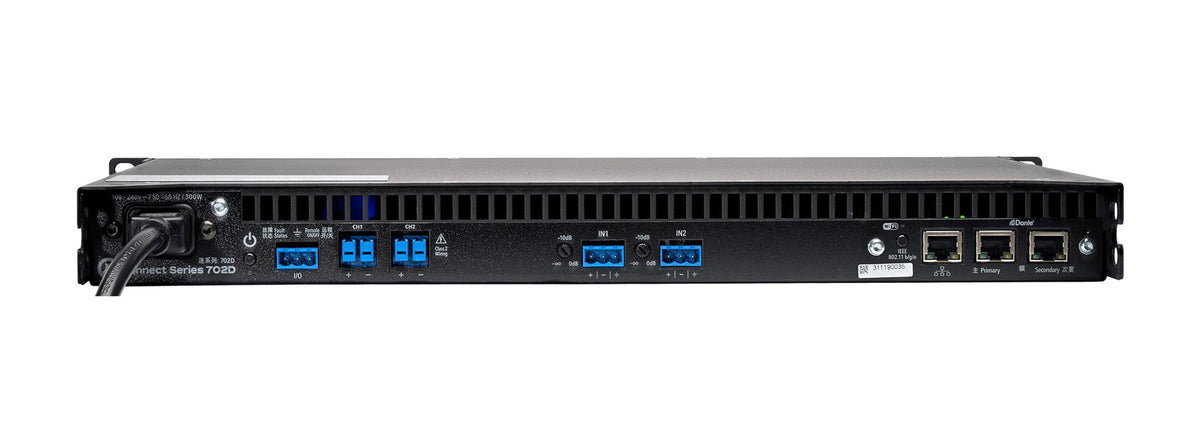 LEA Professional CS702D, 2-Channel Dante Smart Amplifier 700W per Channel by LEA Professional