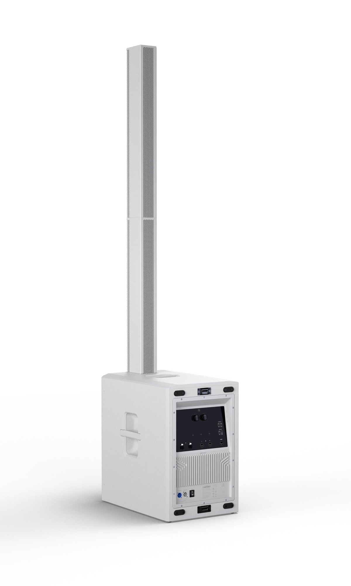 LD Systems MAUI 44 G3 W, 600W Peak Active Cardioid Column PA System with 15-Inch Subwoofer - White by Adam Hall