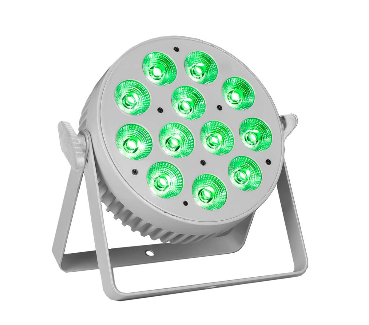 Event Lighting PAR12X12L-WH Indoor Lite Par RGBWAU LEDs, White Housing - 12 × 12W by Antari Lighting