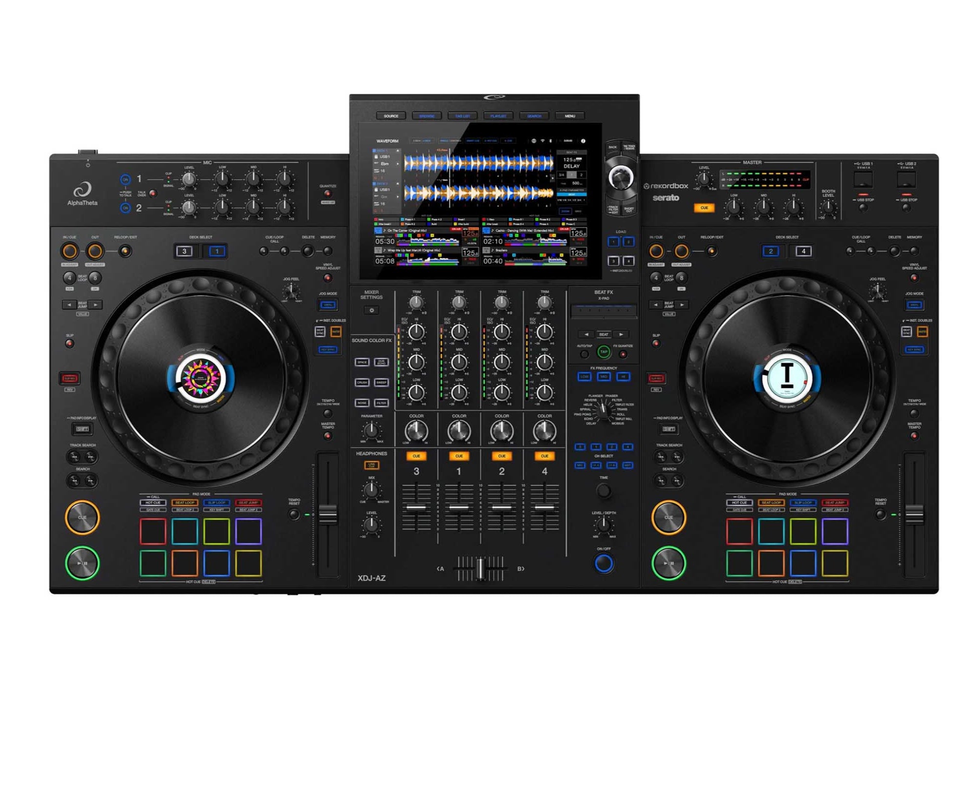AlphaTheta XDJ-AZ, 4-Channel Professional All-In-One DJ System by Alpha Theta