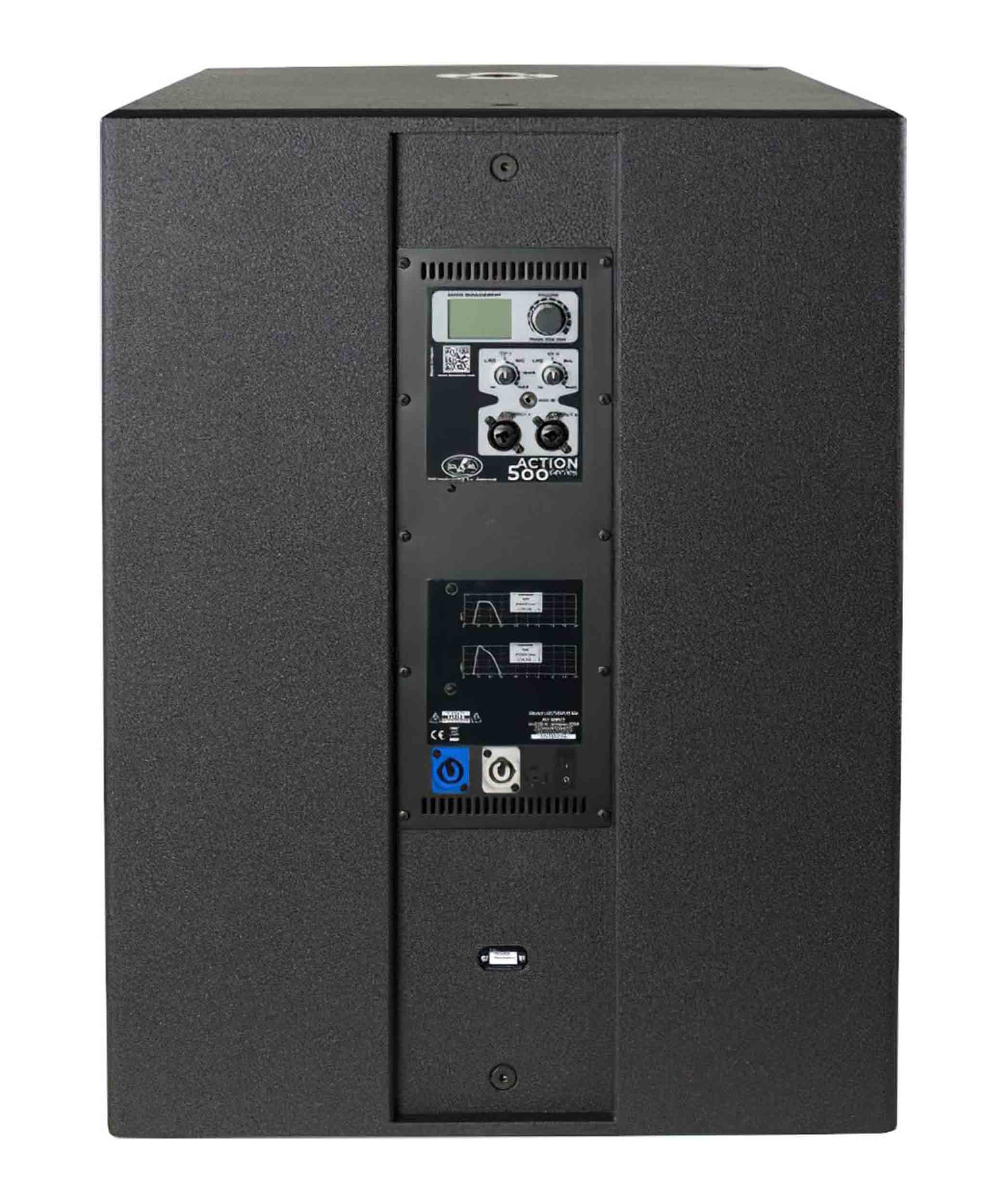 DAS Audio ACTION-S18A, 18-Inch 1500W Powered Portable Subwoofer with DSP Processor - Black by DAS Audio