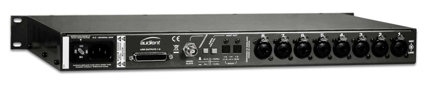 Audient ASP800 8 Channel Mic Preamp with HMX & IRON by Audient