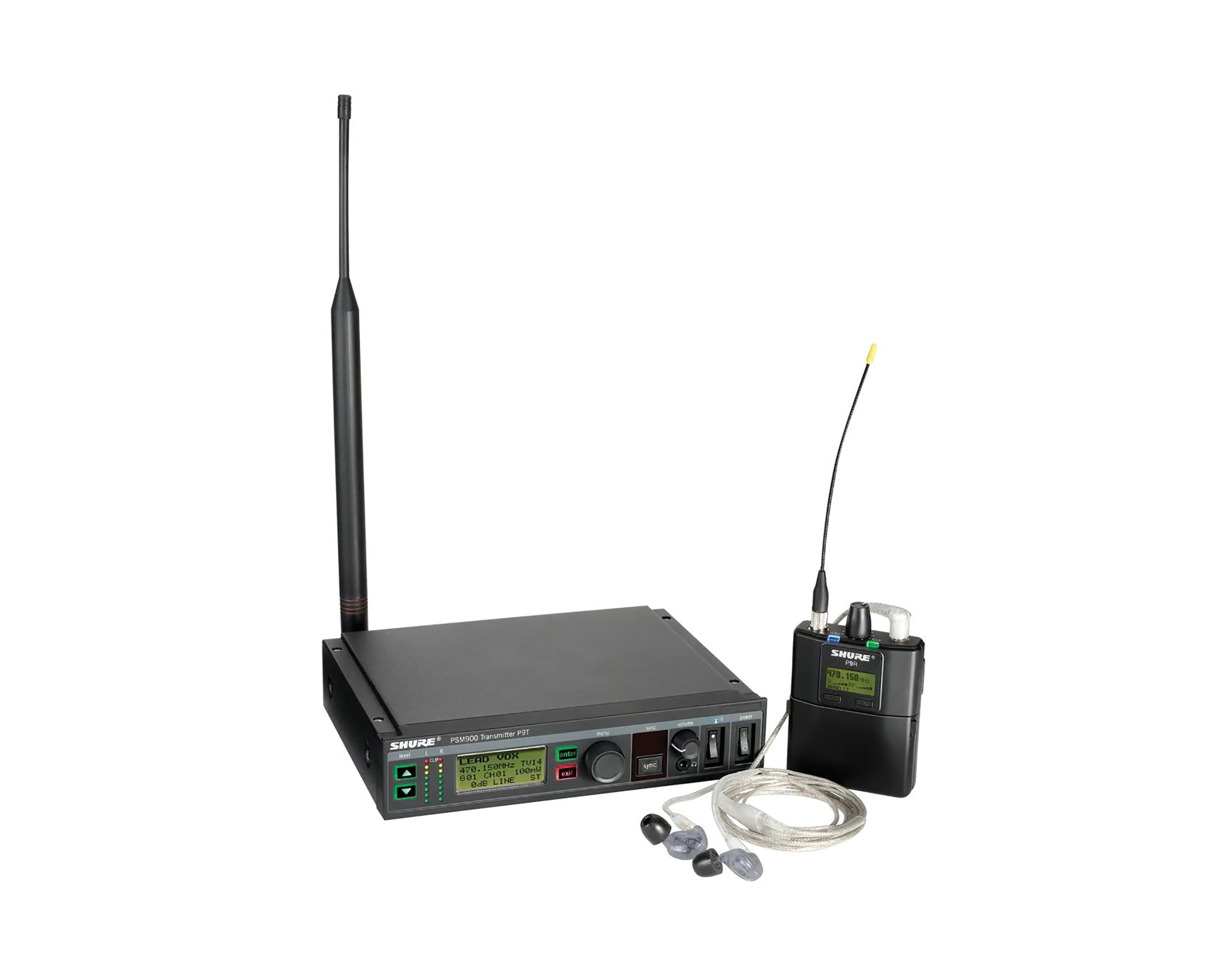 Shure P9TRA+425CL, PSM 900 Wireless Monitor System with SE425-CL Earphones by Shure