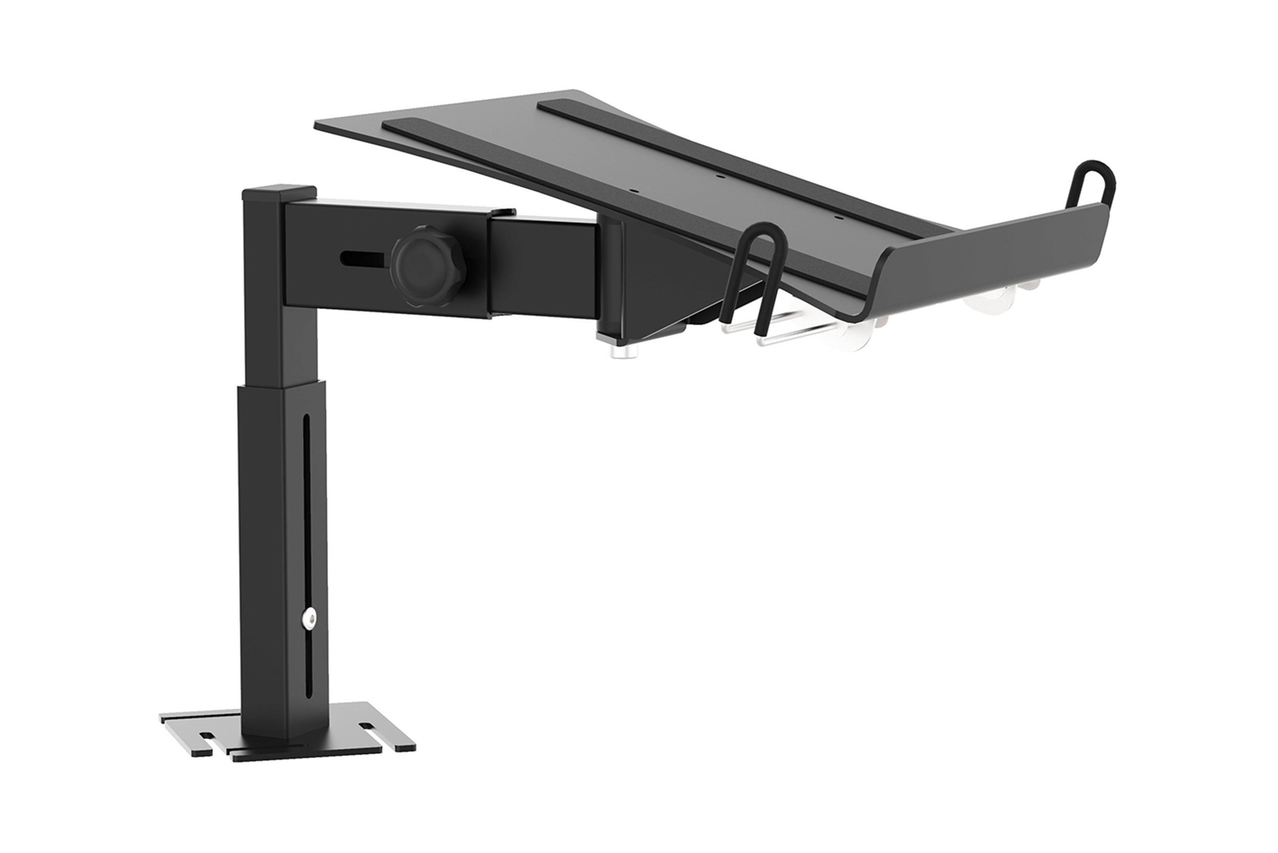 ProX XFH-B3LSBL, Universal Side Laptop Shelf Mounting Stand for B3 DJ Table Workstation by Humpter - Black by ProX Cases