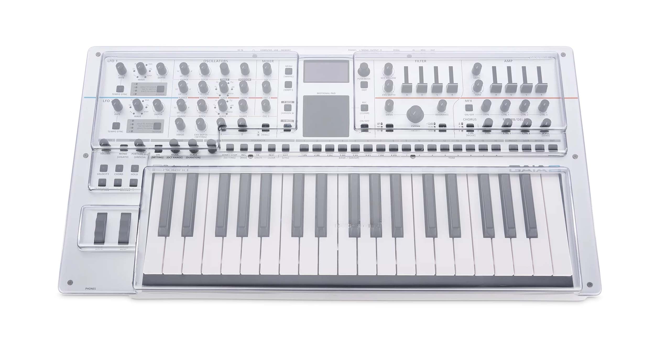 Decksaver DS-PC-GAIA2, Protection Cover for ROLAND GAIA 2 Keyboard Controller by Decksaver