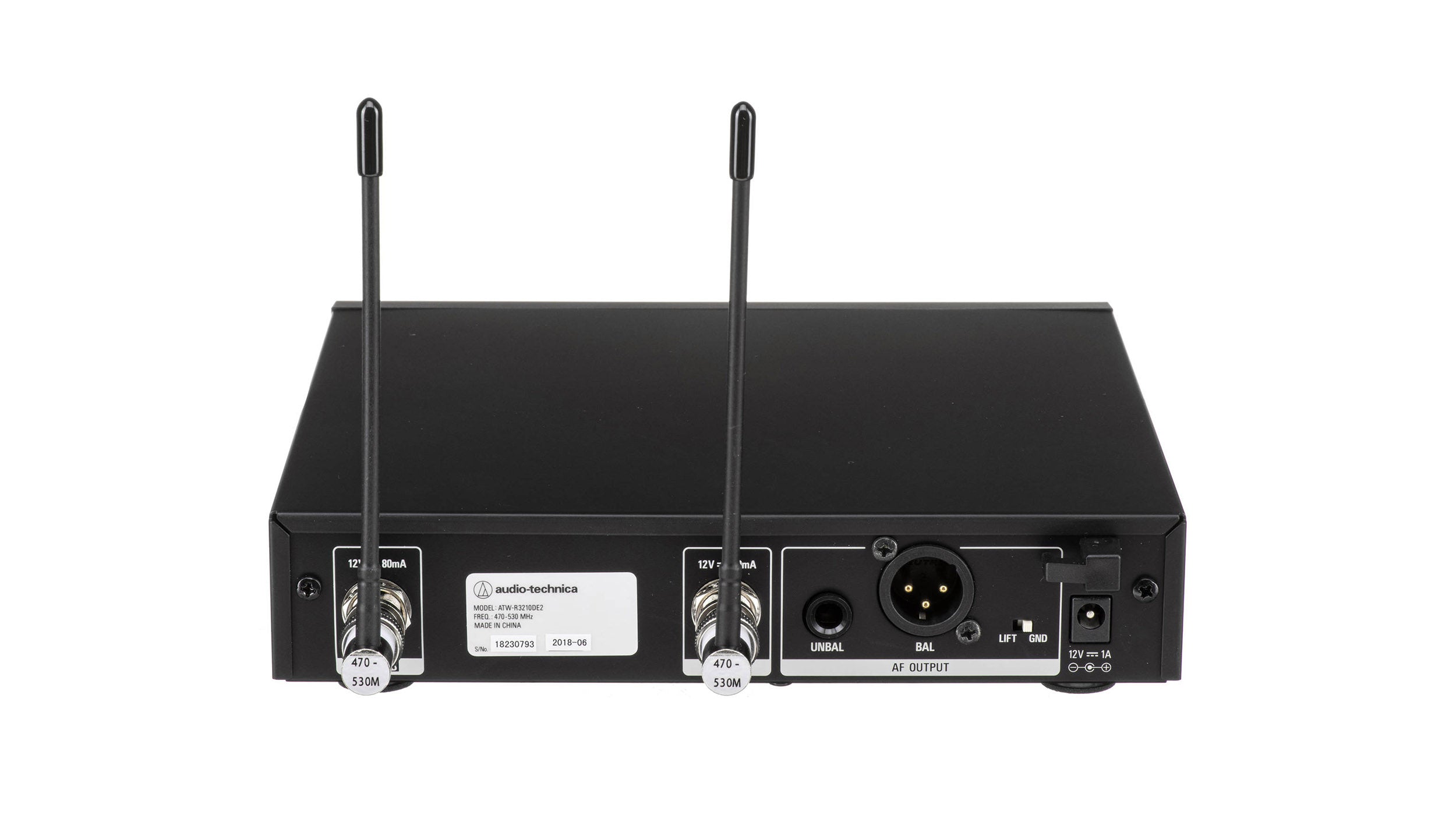 Audio-Technica ATW-3212/C510DE2, 3000 Series Wireless Handheld Microphone System with ATW-C510 Capsule DE2 470 to 530 MHz by Audio-Technica