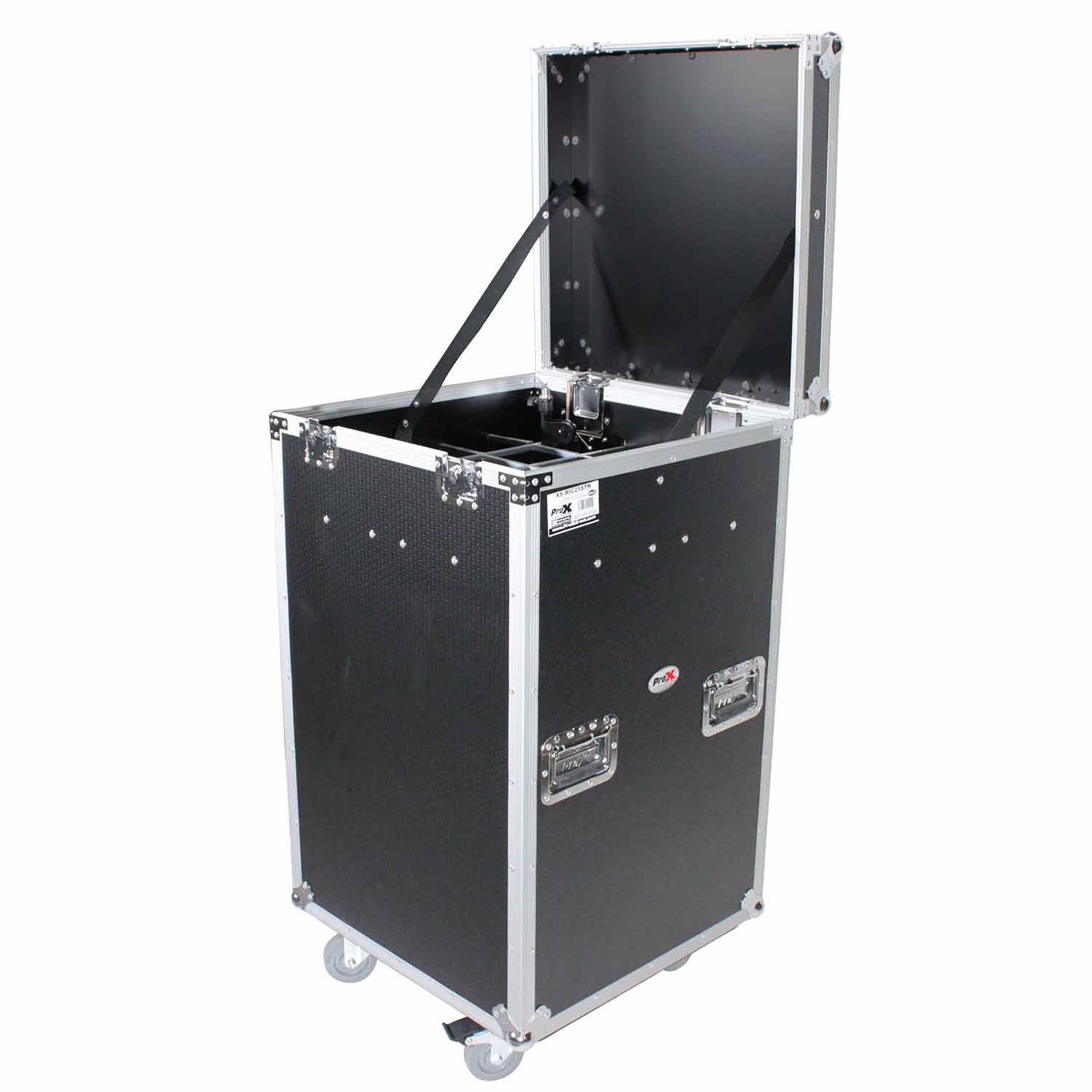 ProX XS-MIC25STN, Microphone Stand Case Holds up to 25 Units With Casters by ProX Cases