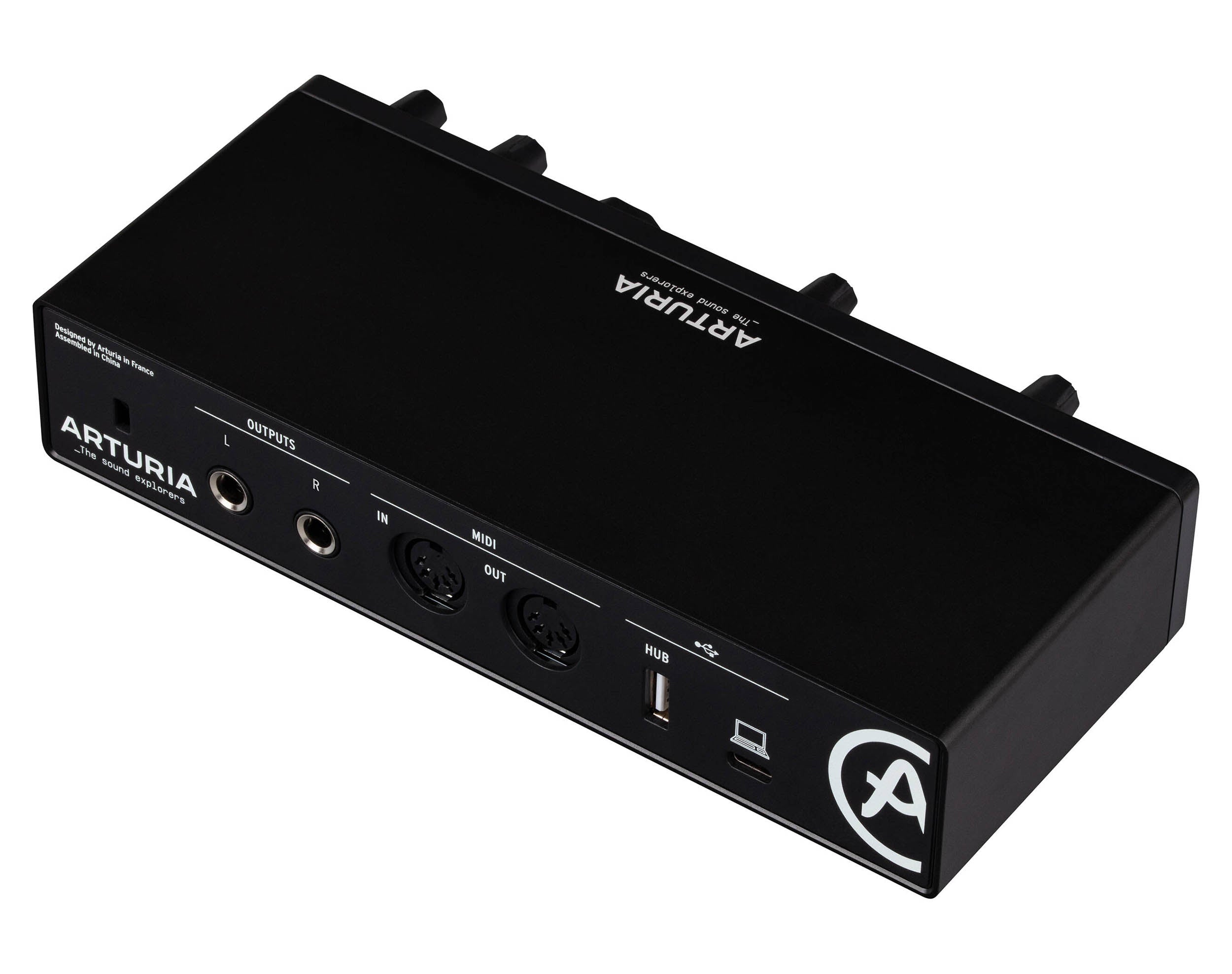 Arturia MiniFuse 2 Portable 2x2 USB Type-C Audio Interface + Midi - Black by Arturia