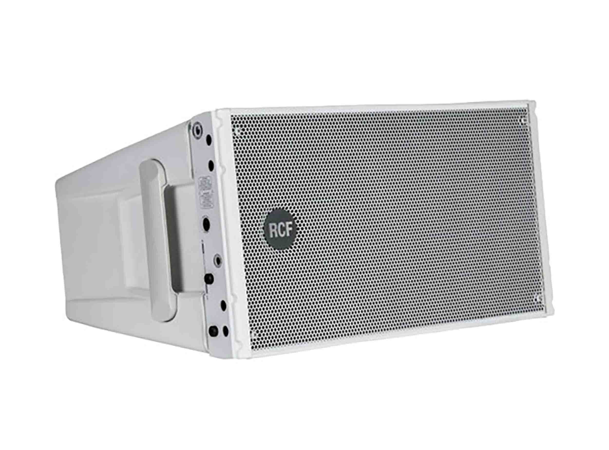 RCF HDL10-A-W, 1400W Dual 8-Inch Active Line Array Module - White by RCF