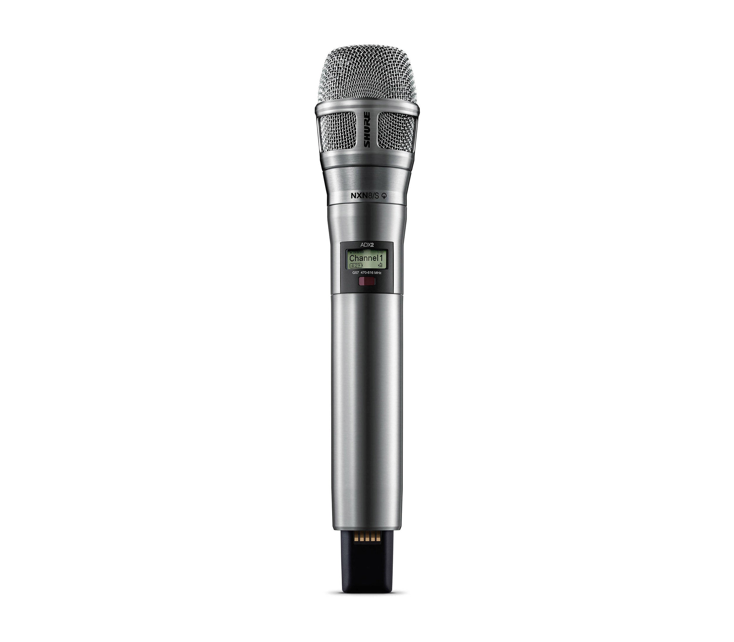 Shure ADX2/N8S Digital Handheld Wireless Microphone Transmitter with Nexadyne 8/S Supercardioid Capsule - G57: 470 to 608 + 614 to 616 MHz by Shure