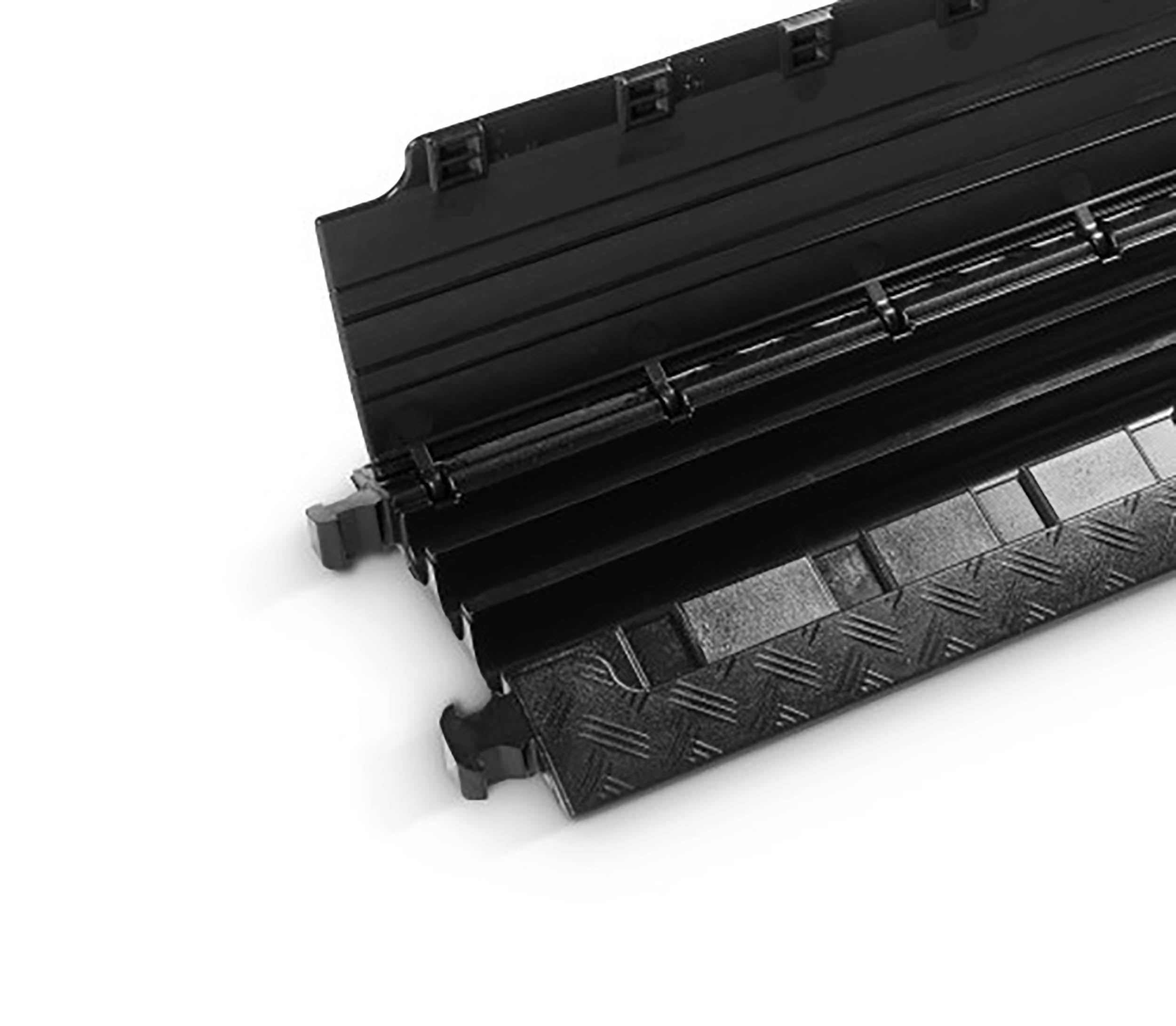 Defender 85200BLK, Medium Duty 3 Channels Cable Protector - Black by Defender