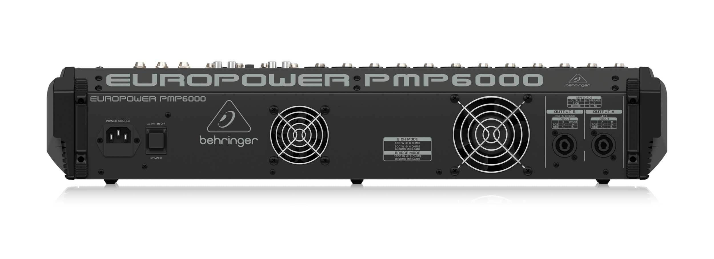Behringer PMP6000, 1600W 20-Channel Powered Mixer by Behringer