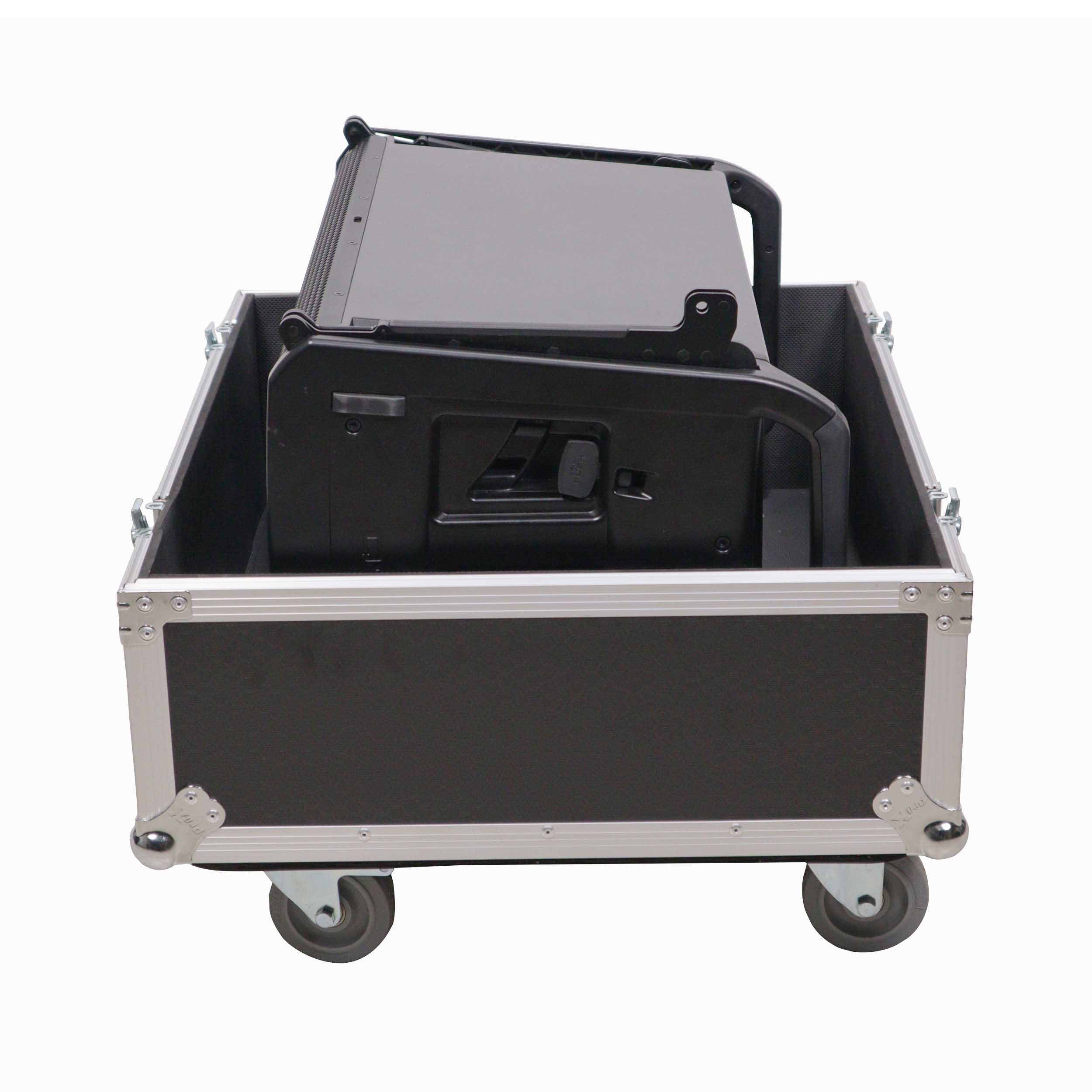 QSC LA112SP302622W, 2-Way 12" Powered Line Array Loudspeaker Package with Flight Case by QSC
